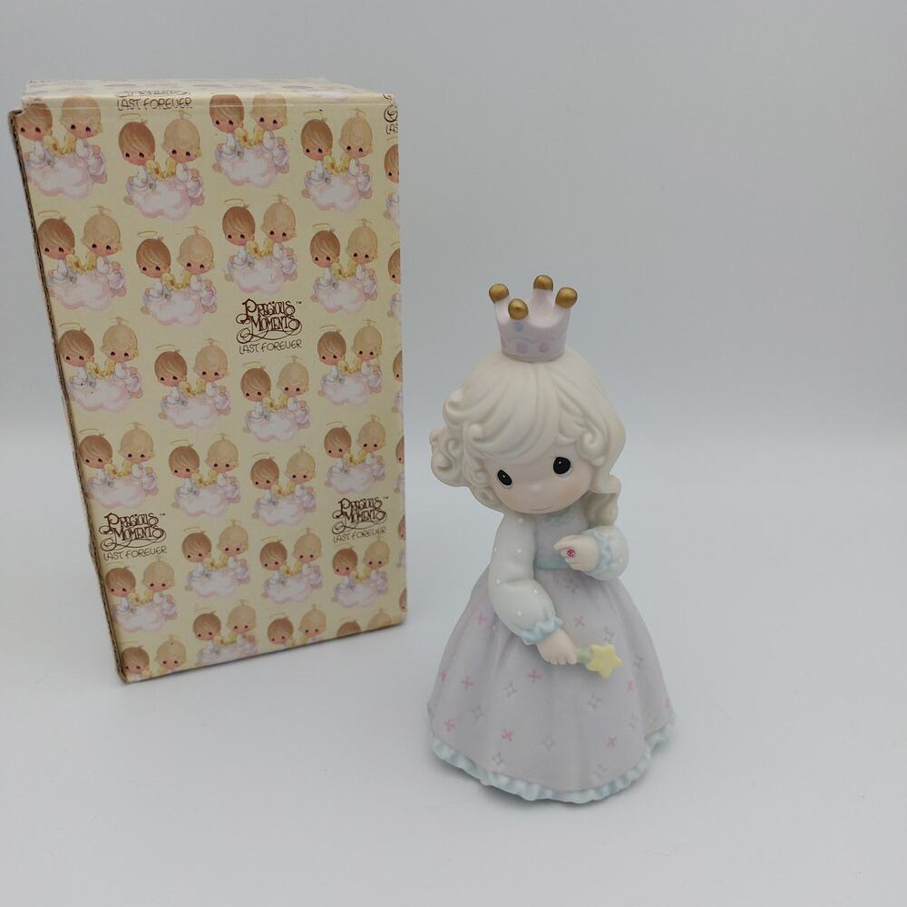 Vintage 1995 Precious Moments Pretty as a Princess Figurine 526053 Crown